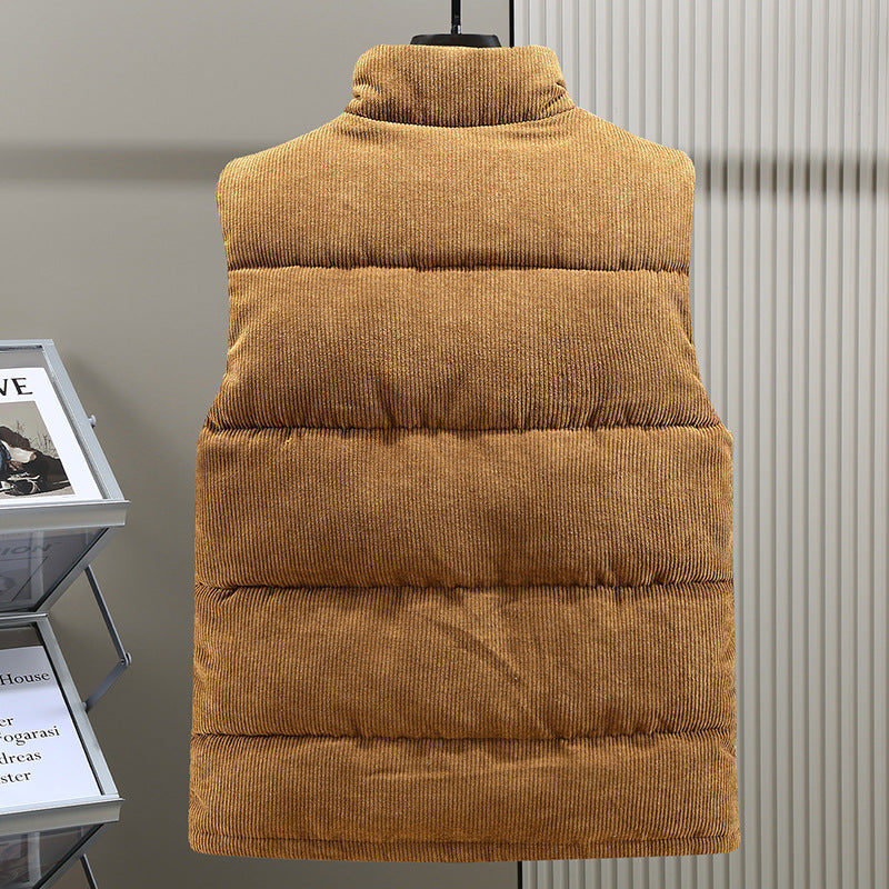 Corduroy vest - Mouwloos - Bodywarmer - Puffer vest - Heren gilet-Boutique Moda