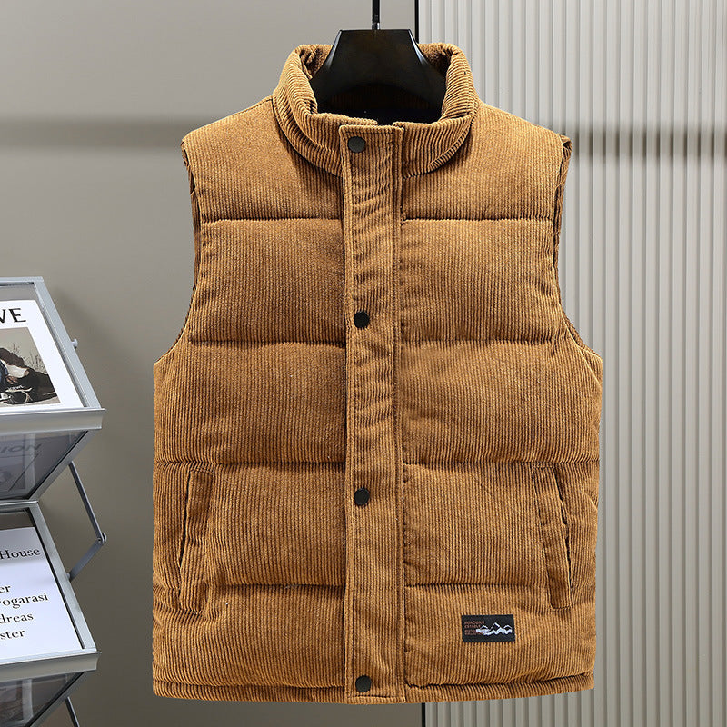 Corduroy vest - Mouwloos - Bodywarmer - Puffer vest - Heren gilet-Boutique Moda
