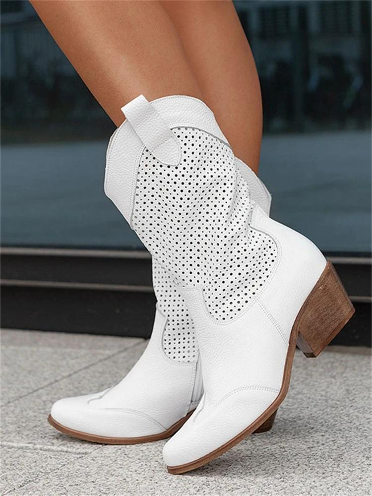 Cowboylaarzen | Ademende Cowgirllaarzen | Lage Hak