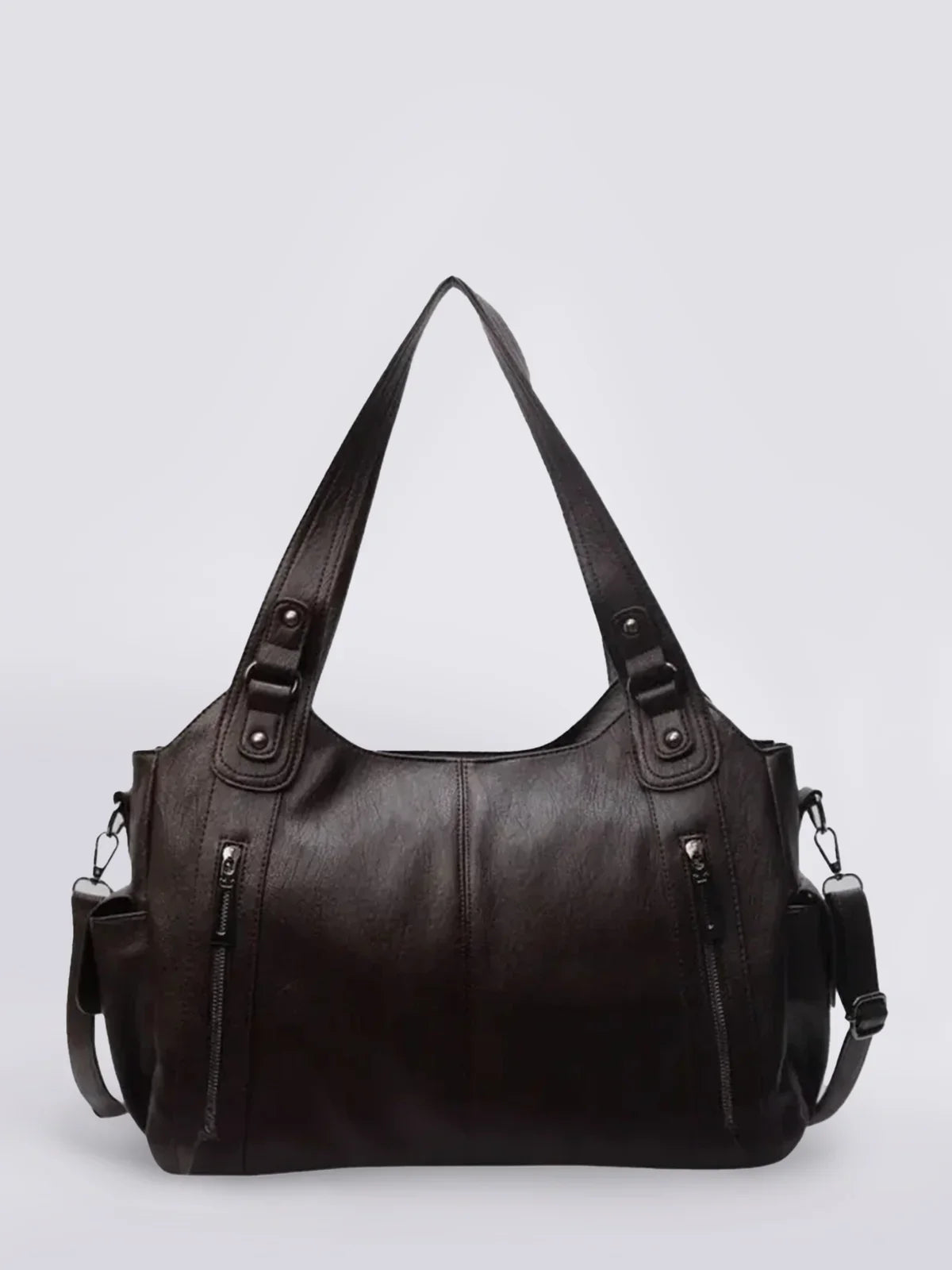 Dakota | Vegan Leren Schoudertas | Ruime Hobo Handtas-Boutique Moda
