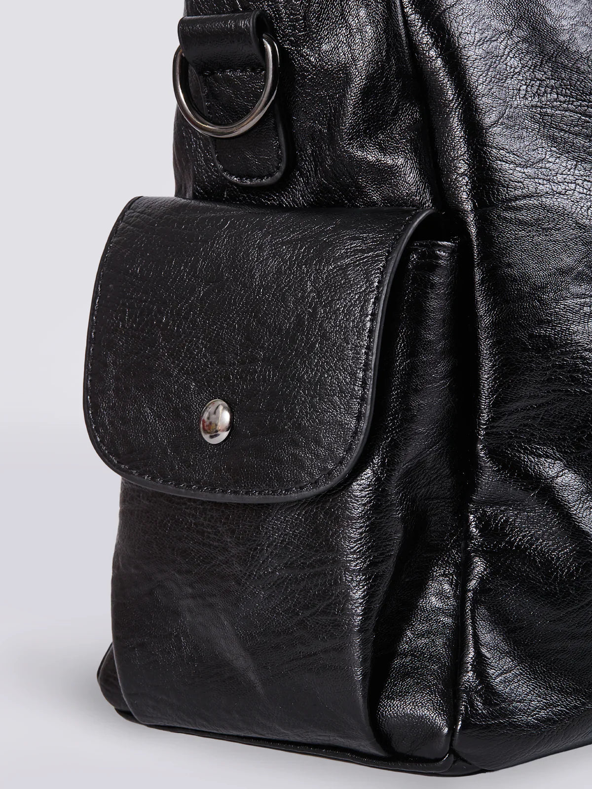 Dakota Schoudertas Dames – Grote Vegan Leren Tas met Crossbody Band-Boutique Moda