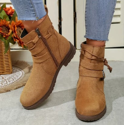 Dameslaarzen | Ritssluiting | Comfortabel | Suède Laarzen | Enkellaarzen