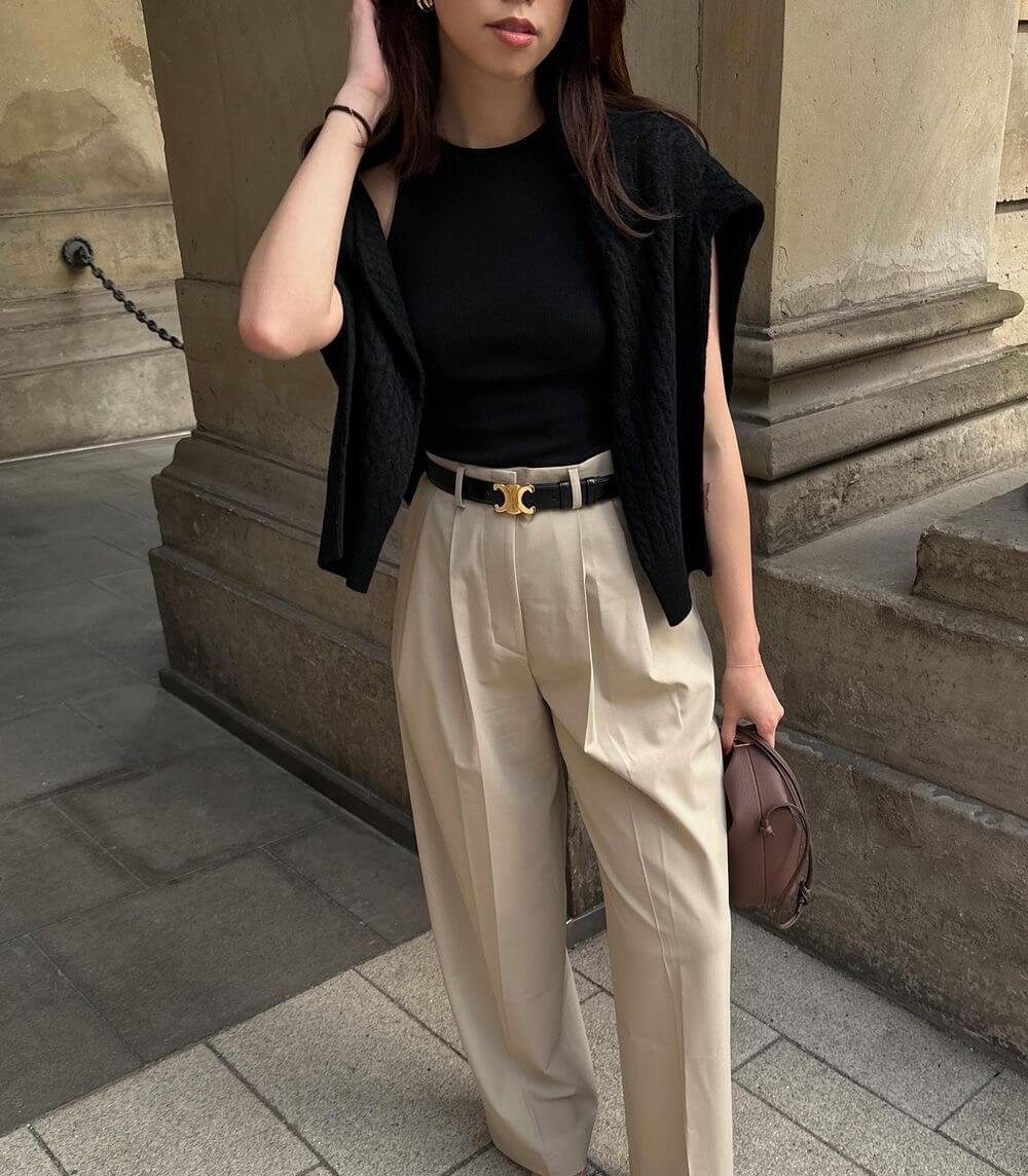 Damesriem - Dun - Elegant - Gouden gesp - Riemen voor dames-Boutique Moda