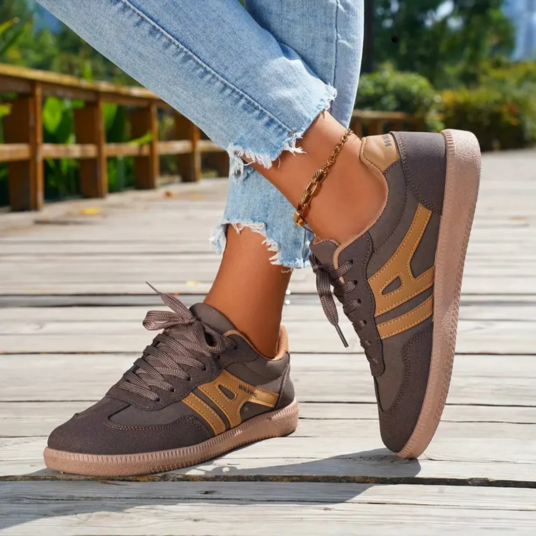 Damessneakers - Casual - Veterschoenen - Sneakers voor dagelijks gebruik - Wandelschoenen-Boutique Moda