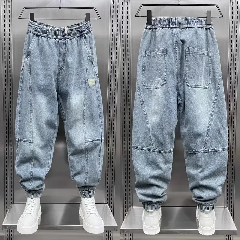 Denim Joggers - Baggy - Elastische Taille - Jogger Jeans - Herenbroeken-Boutique Moda