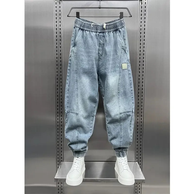 Denim Joggers - Baggy - Elastische Taille - Jogger Jeans - Herenbroeken-Boutique Moda