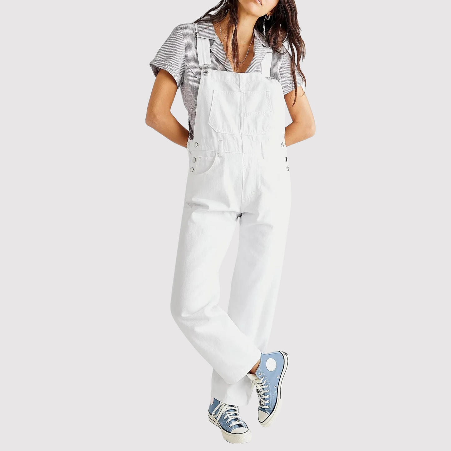 Denim Overalls | Loose Fit | Rechte Pijp | Overalls | Dames Coltruien-Boutique Moda