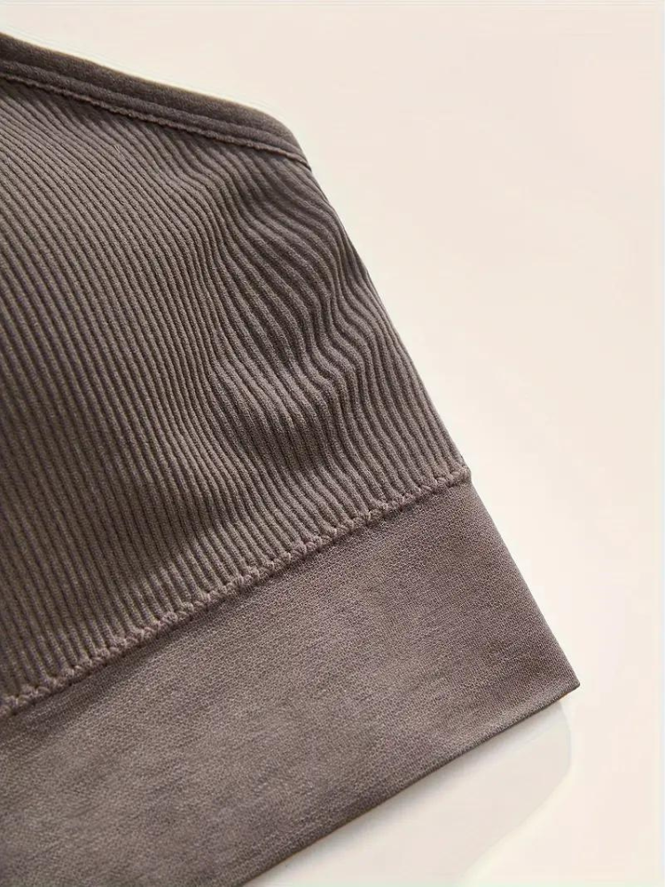 Diantha Beha Set | 3-Delige Geribbelde Draadloze Bralette Set-Boutique Moda