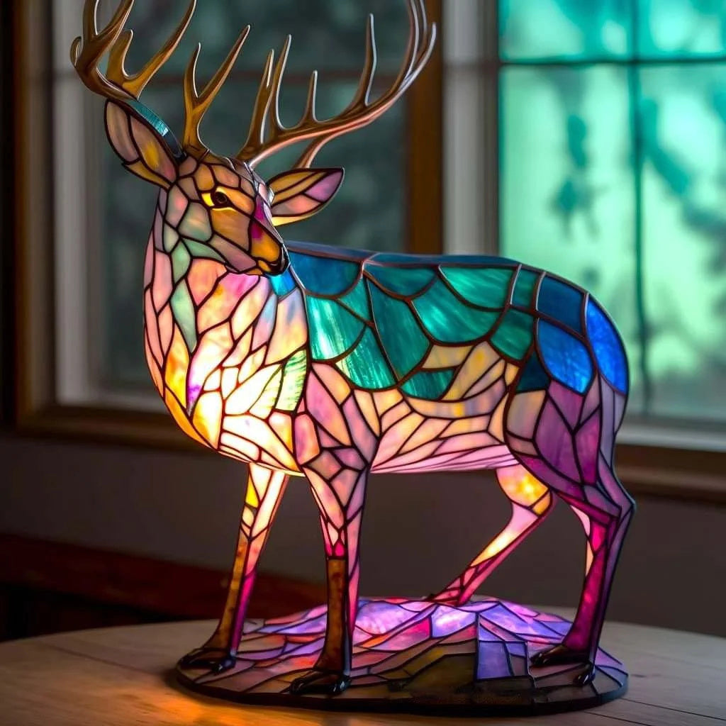 Dierenlamp - Kleurrijk Design Glazen Tafellamp-Boutique Moda