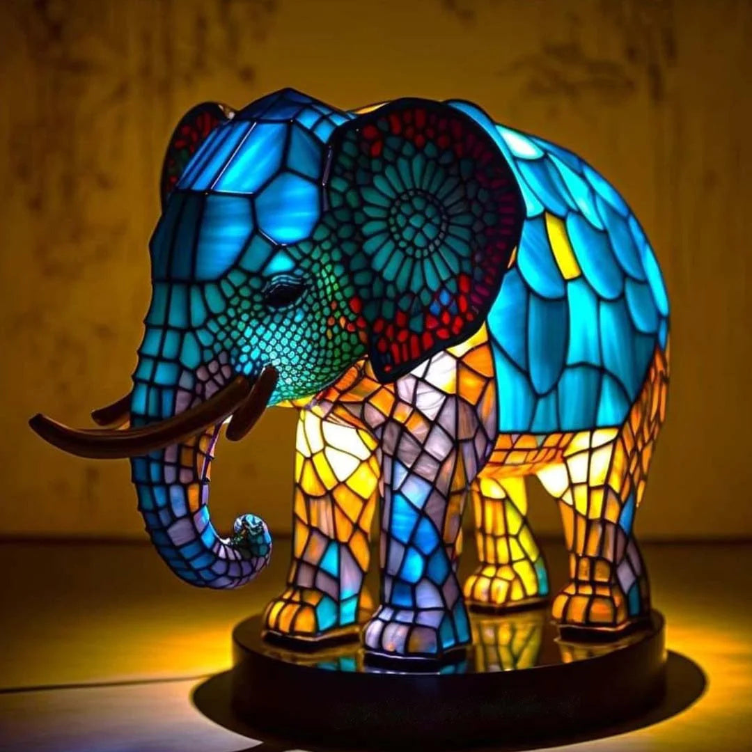 Dierenlamp - Kleurrijk Design Glazen Tafellamp-Boutique Moda