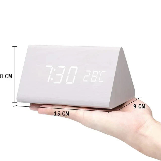 Digitale LED-wekker | spraakbediening | temperatuurweergave | 3 alarmen-Boutique Moda