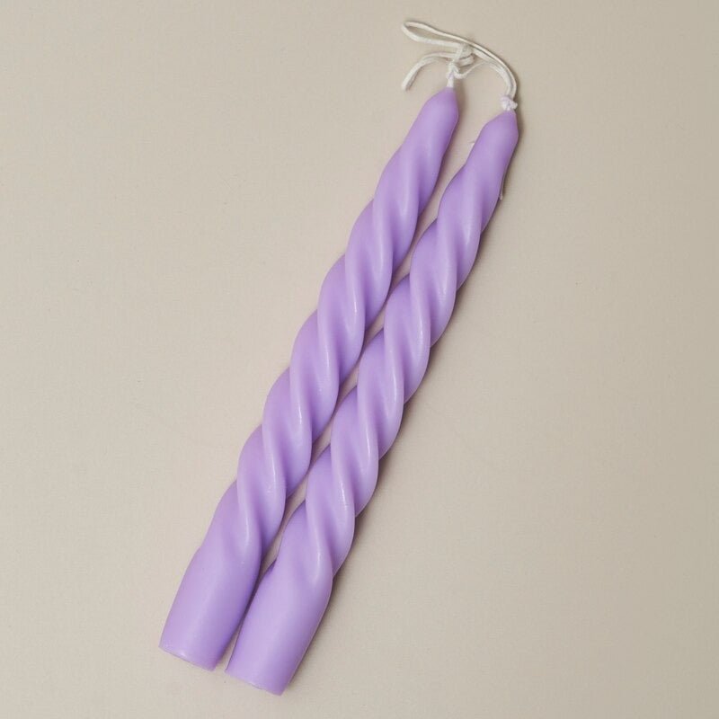 Dinerkaarsen | Gedraaid Sojawas | Set van 2 | 18 cm-Boutique Moda