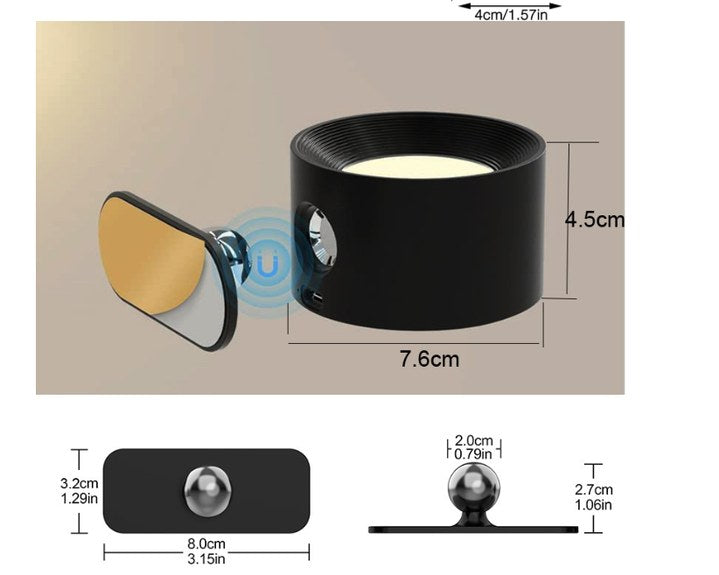 Draadloze Wandlamp | Oplaadbare Magnetische LED Leeslamp-Boutique Moda