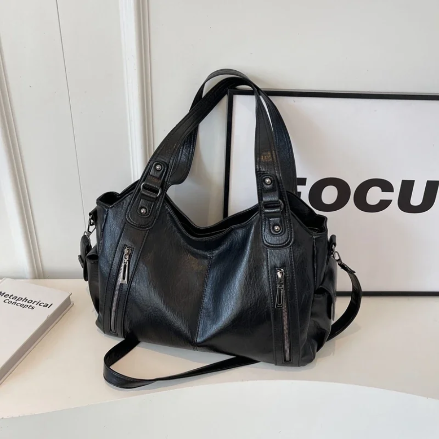 Draagtas - Veganistisch leer - Voor elke dag - Kunstleren tas - Schoudertas-Boutique Moda