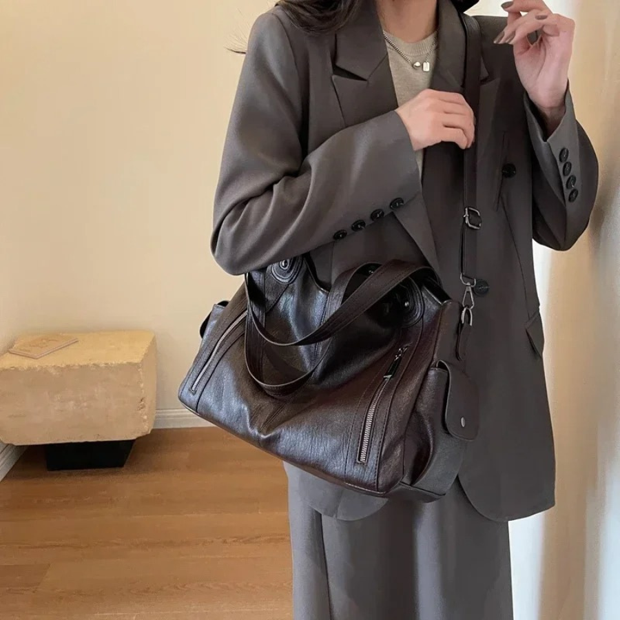 Draagtas - Veganistisch leer - Voor elke dag - Kunstleren tas - Schoudertas-Boutique Moda