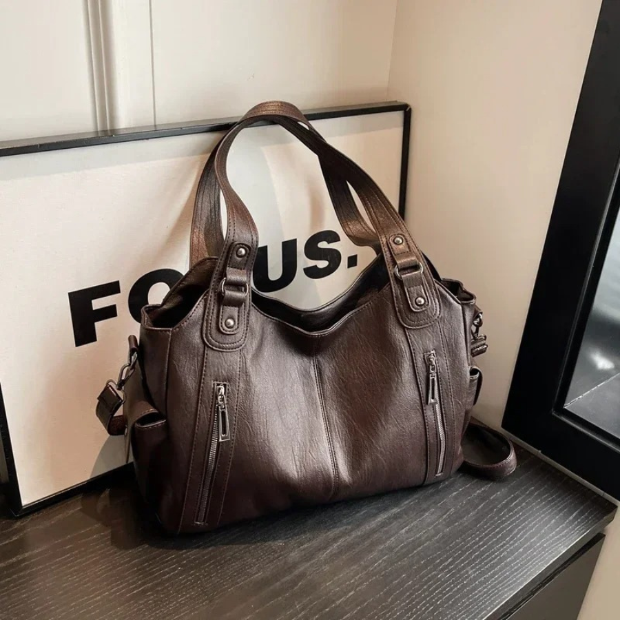 Draagtas - Veganistisch leer - Voor elke dag - Kunstleren tas - Schoudertas-Boutique Moda