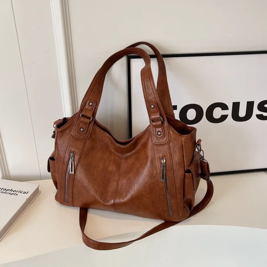 Draagtas - Veganistisch leer - Voor elke dag - Kunstleren tas - Schoudertas-Boutique Moda