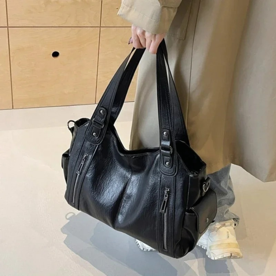 Draagtas - Veganistisch leer - Voor elke dag - Kunstleren tas - Schoudertas-Boutique Moda