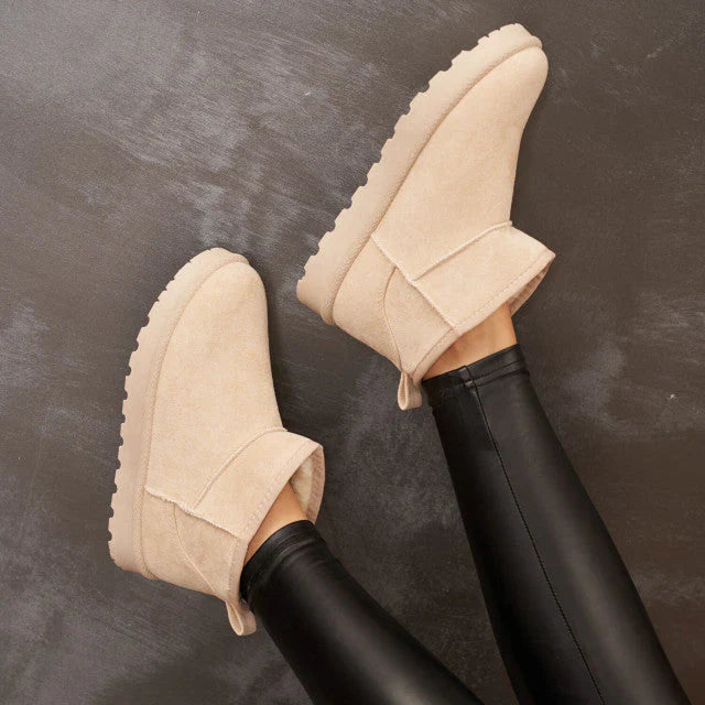 Enkellaarsjes | Slip-On | Warm gevoerd | Winterlaarzen | Dameslaarzen