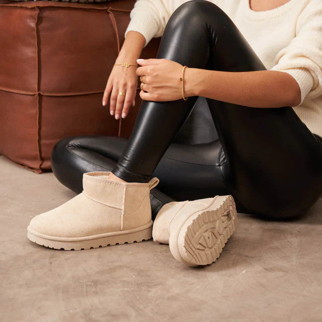 Enkellaarsjes | Slip-On | Warm gevoerd | Winterlaarzen | Dameslaarzen