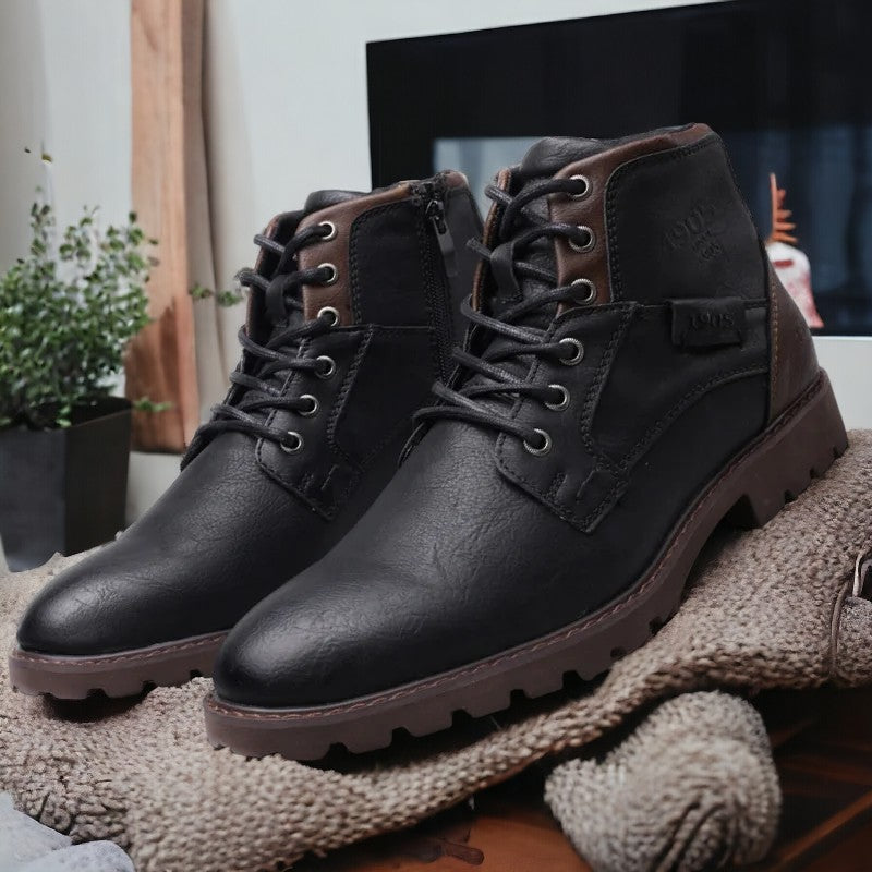 Enkellaarzen | Zwarte en bruine veterschoenen voor heren