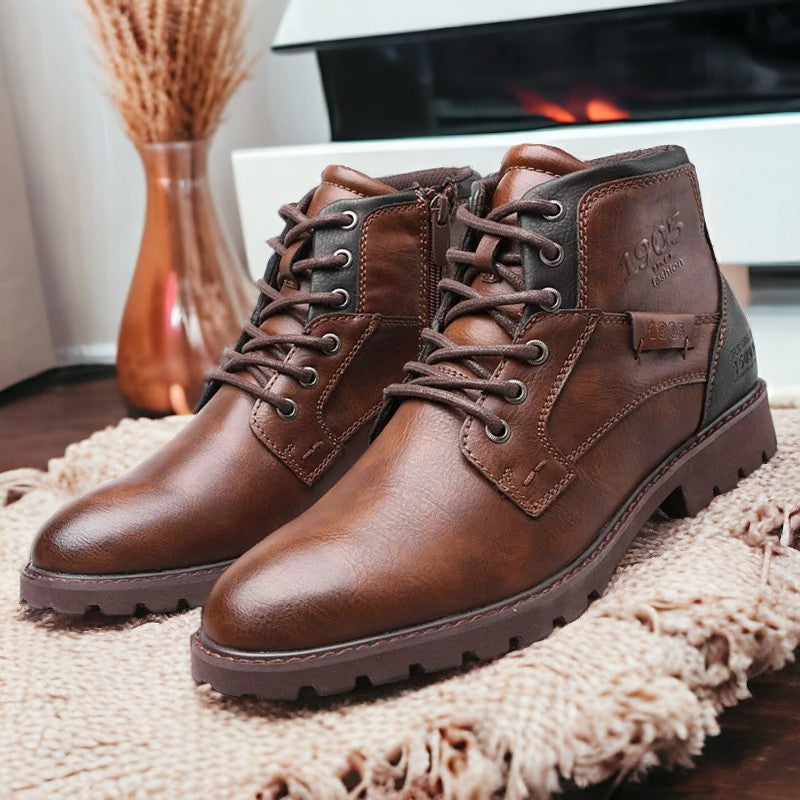 Enkellaarzen | Zwarte en bruine veterschoenen voor heren