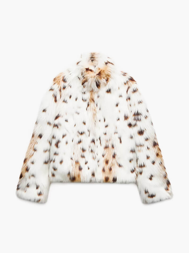 Faux Fur Jas - Luipaard - Kort - Fluffy Jas - Vrouwen Winterjas-Boutique Moda