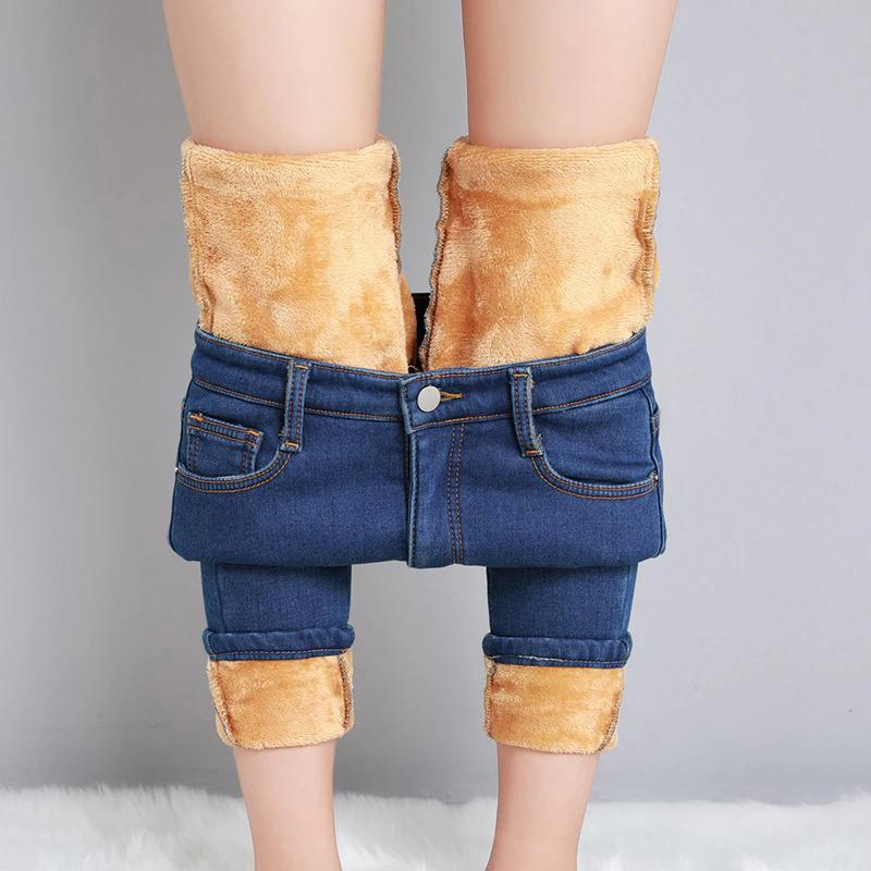 Felicity Thermojeans | Stretchy fleece gevoerde skinny jeans voor dames-Boutique Moda