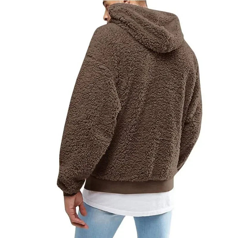Fleece Hoodie | Trui | Teddy | Sherpa Hoodie | Heren Hoodie-Boutique Moda