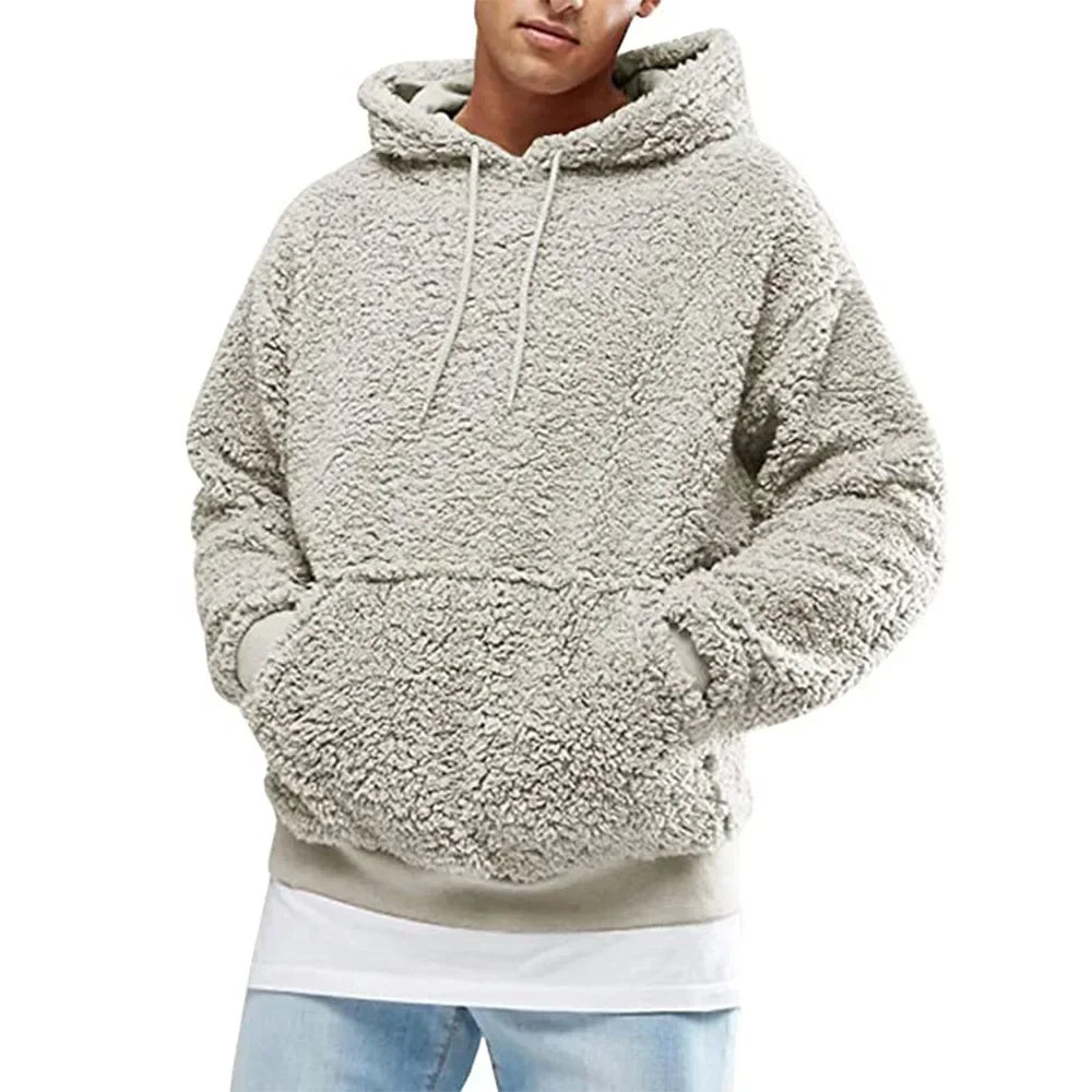 Fleece Hoodie | Trui | Teddy | Sherpa Hoodie | Heren Hoodie-Boutique Moda