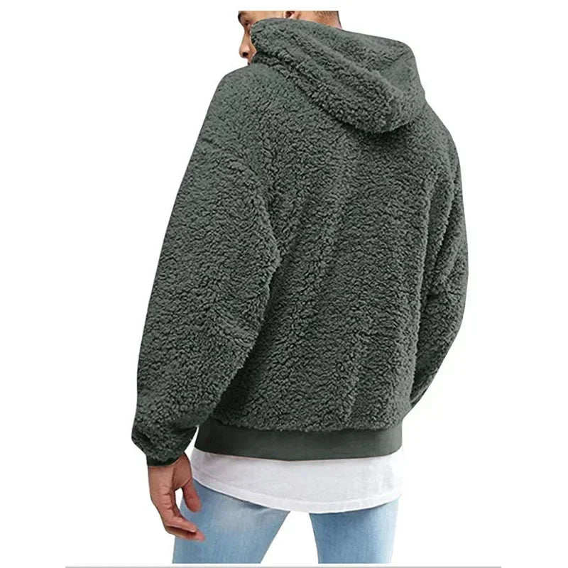 Fleece Hoodie | Trui | Teddy | Sherpa Hoodie | Heren Hoodie-Boutique Moda