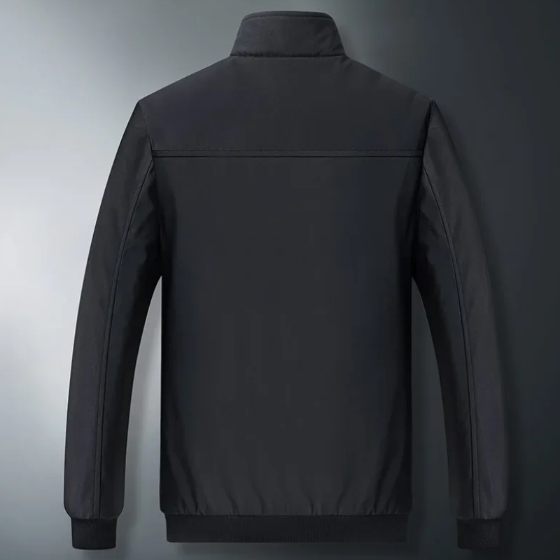 Fleece gevoerde jas - winddichte ritsjack voor heren in herfst en winter-Boutique Moda