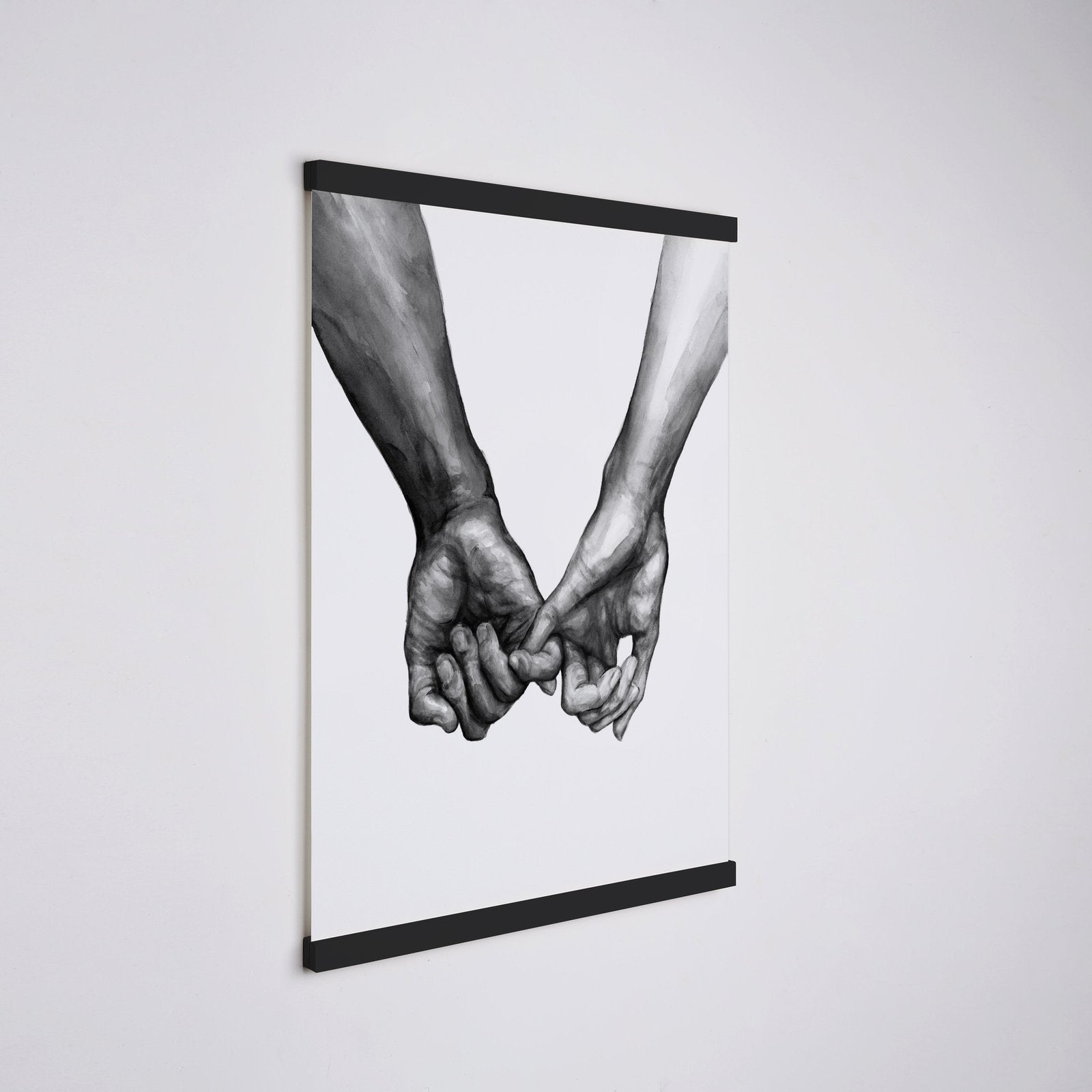 Fotolijst | Magnetisch Teakhout | Poster Ophangen Zonder Boren-Boutique Moda