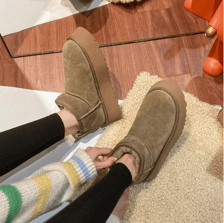 Bontlaarzen | Imitatiebont | Beschermende winterschoenen voor vrouwen