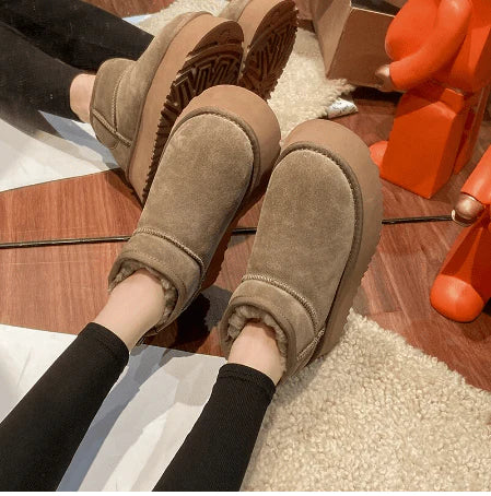 Bontlaarzen | Imitatiebont | Beschermende winterschoenen voor vrouwen