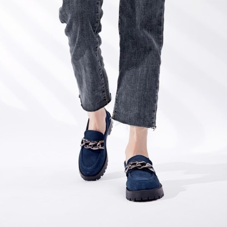 Gabour Loafers | Suède instappers voor dames-Boutique Moda