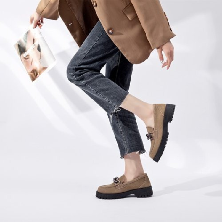 Gabour Loafers | Suède instappers voor dames-Boutique Moda