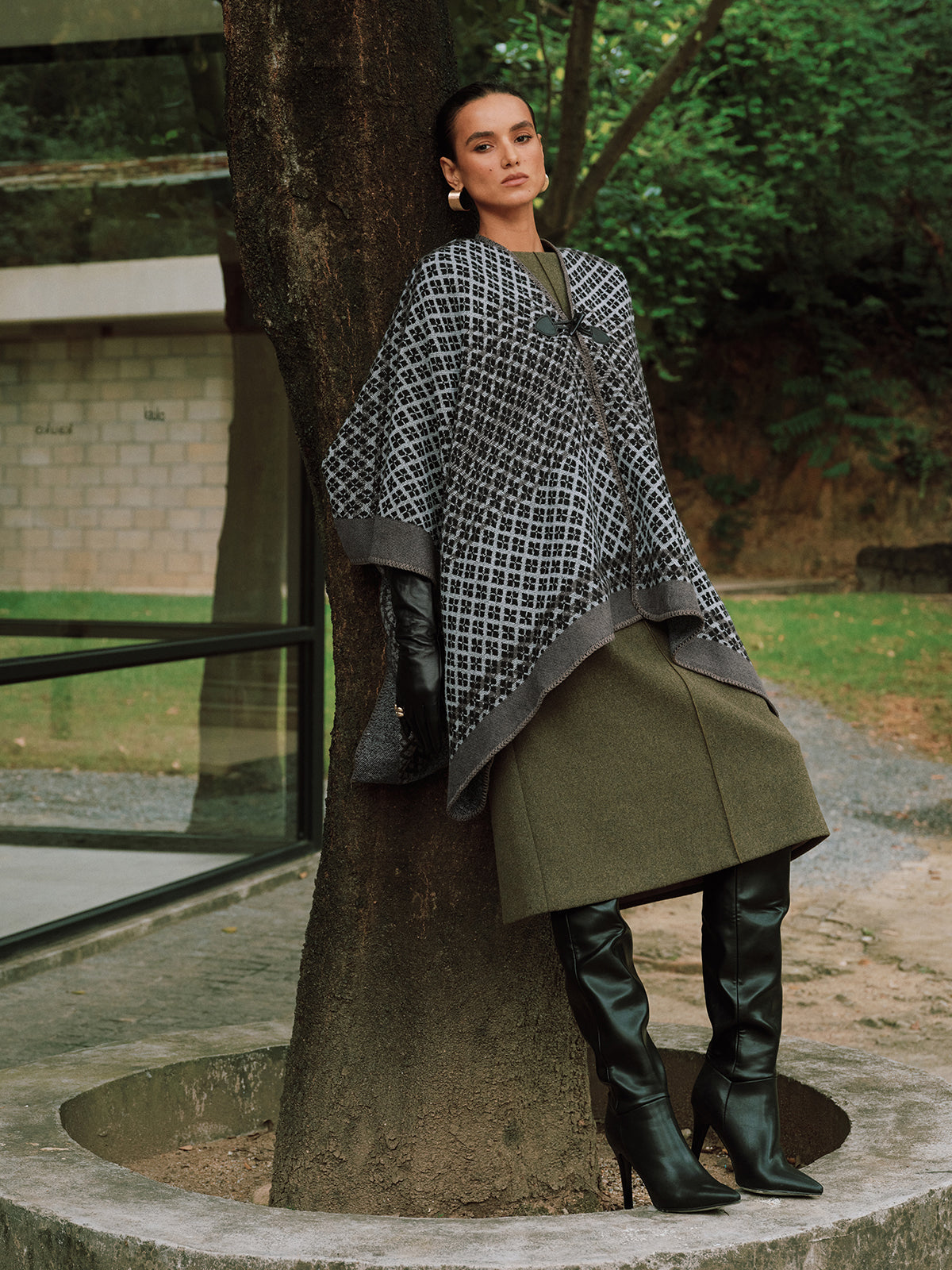 Gebreide Poncho | Elegant | Oversized | Poncho Cape | Dameskleding-Boutique Moda