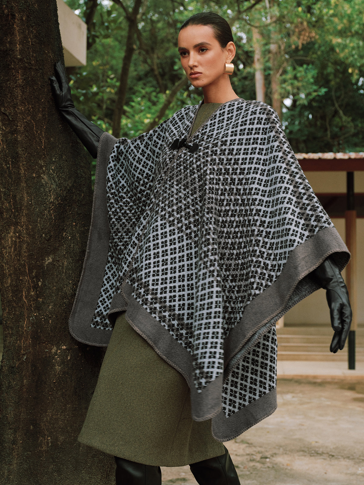 Gebreide Poncho | Elegant | Oversized | Poncho Cape | Dameskleding-Boutique Moda