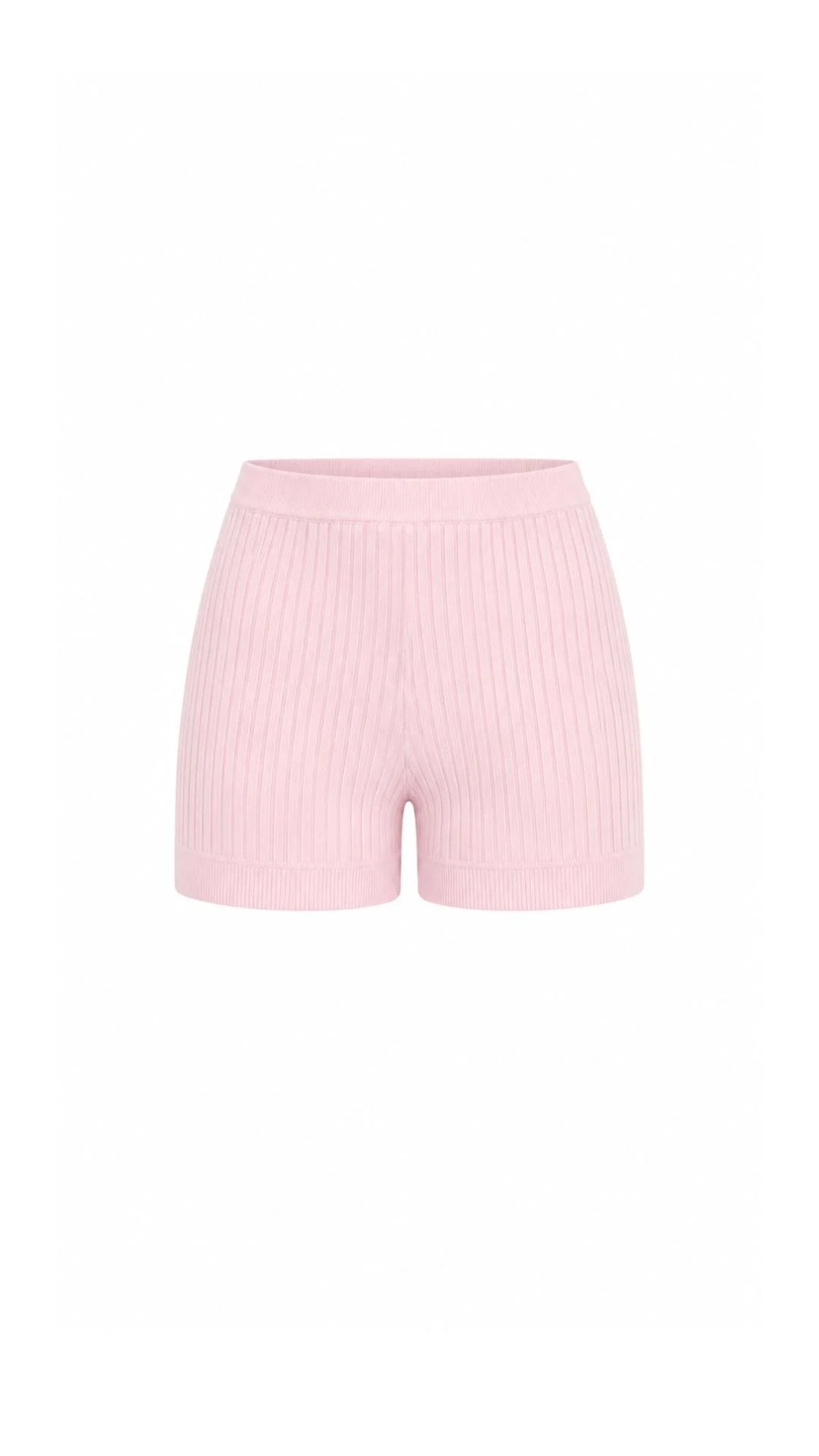 Gebreide Short Dames | Rib Short met Elastische Taille-Boutique Moda