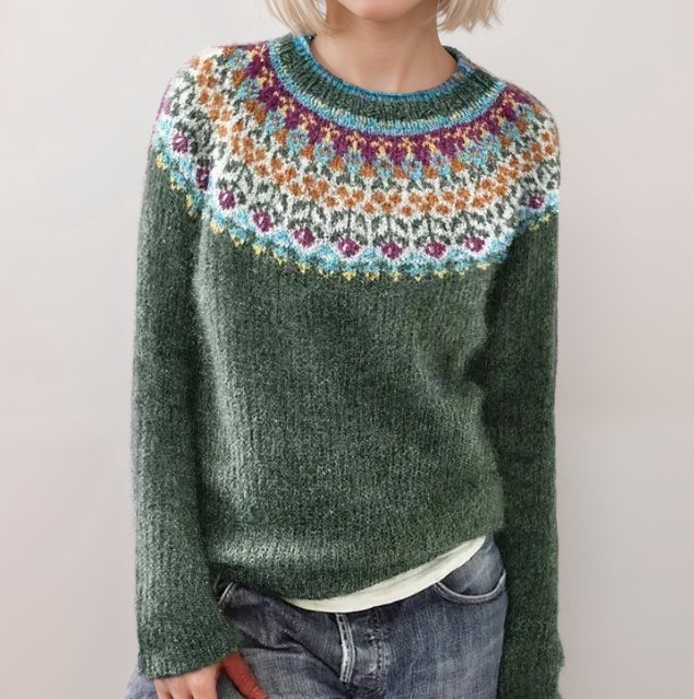 Gebreide Trui - Warm - Scandinavische trui - gebreide trui - damesbreigoed-Boutique Moda