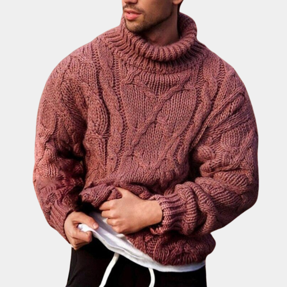 Gebreide trui | Grof | Coltrui | Gebreide trui | Herentrui-Boutique Moda
