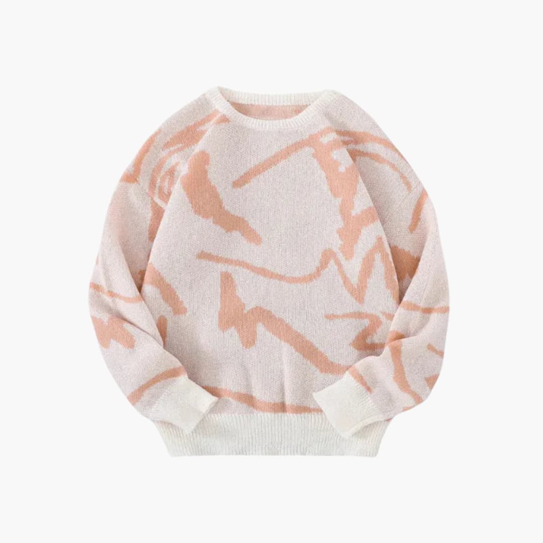 Gebreide trui - Herenpullover met ronde hals-Boutique Moda