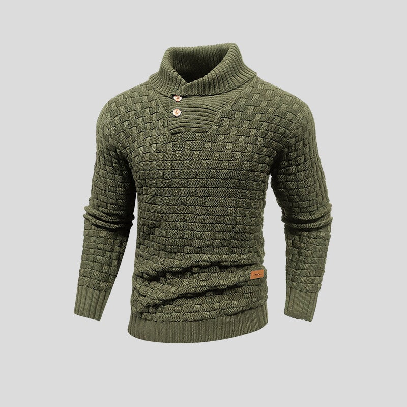 Gebreide trui - dik - rolkraag - gebreide sweater - winterkleding voor mannen-Boutique Moda