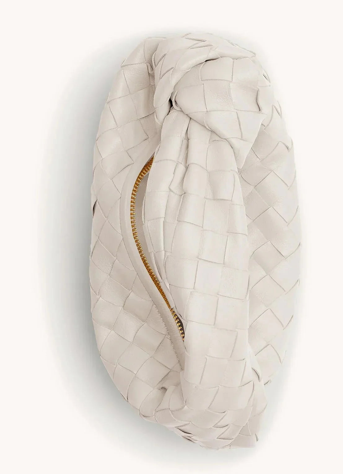 Gevlochten Tas Dames: Kleine Knooptas met Ritssluiting-Boutique Moda