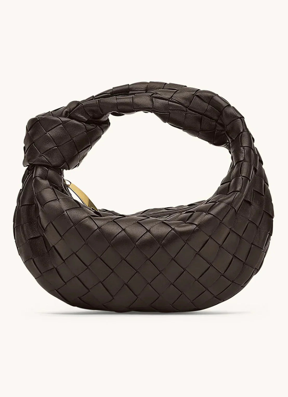 Gevlochten Tas Dames: Kleine Knooptas met Ritssluiting-Boutique Moda