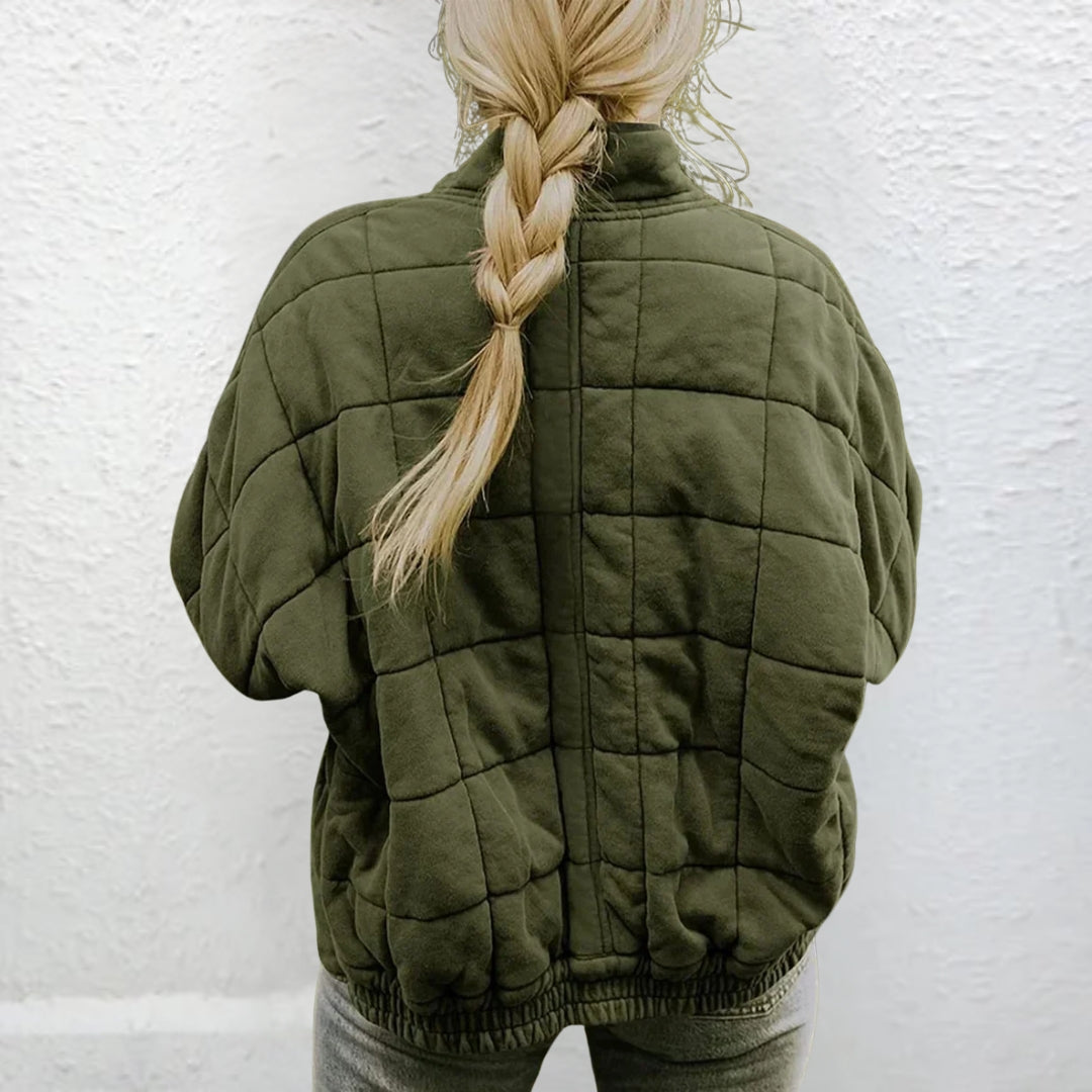 Gewatteerde Jas | Gewatteerd | Herfst | Oversized Jas | Vrouwenjas-Boutique Moda
