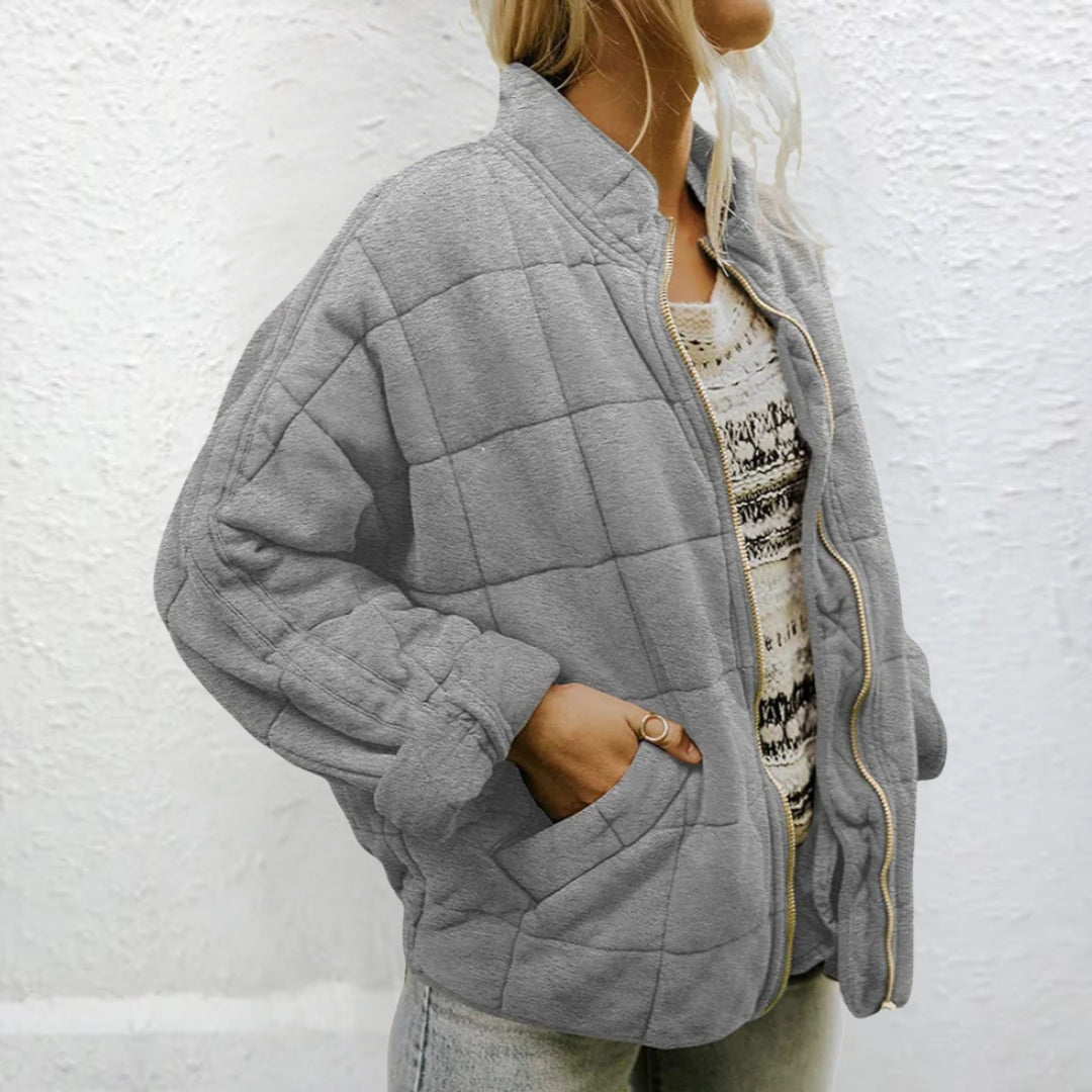 Gewatteerde Jas | Gewatteerd | Herfst | Oversized Jas | Vrouwenjas-Boutique Moda