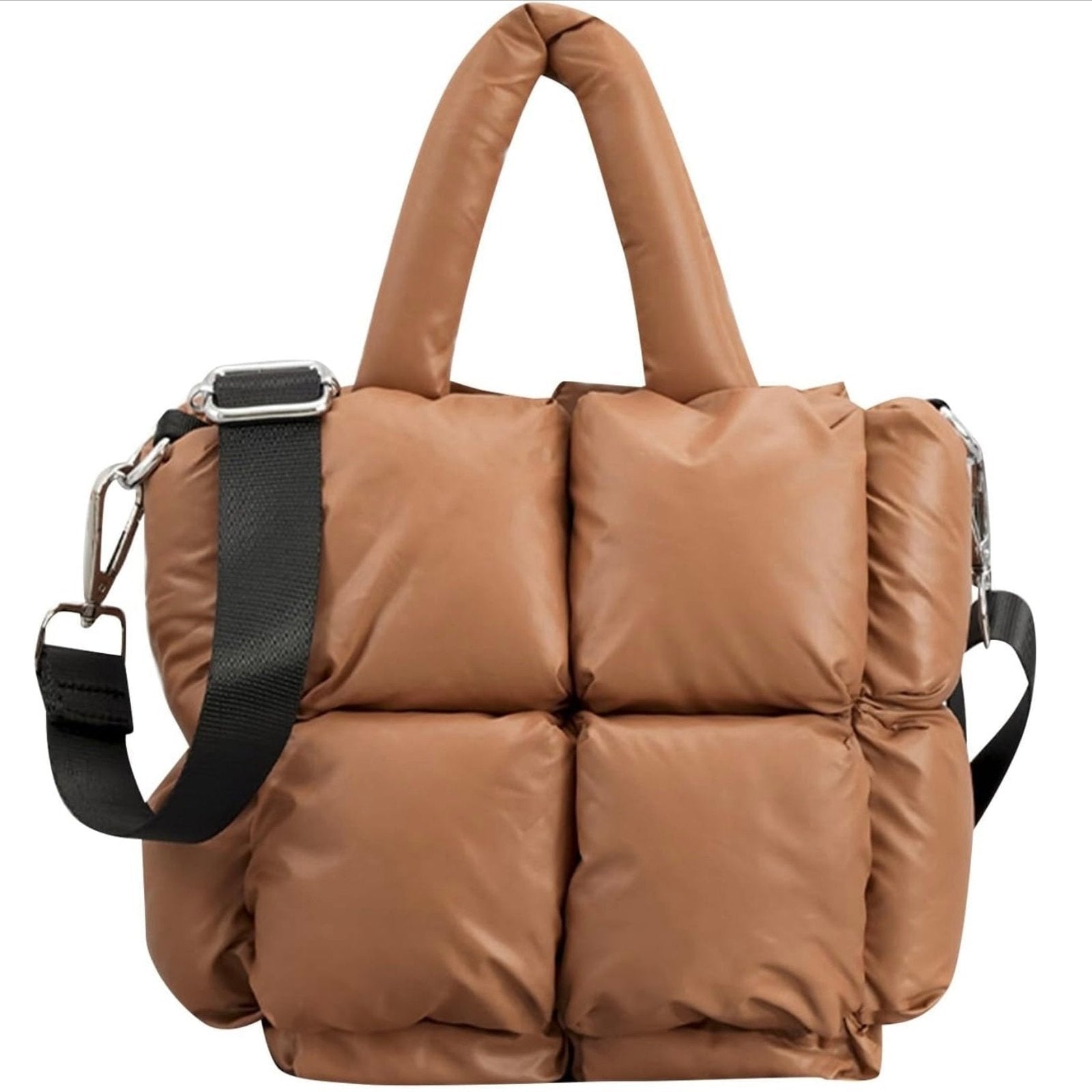 Gewatteerde Tas Dames | Puffer Shopper | Afneembare Band-Boutique Moda