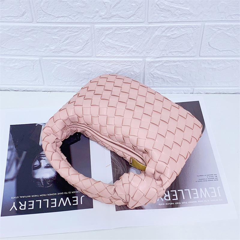 Geweven Tas - Klein - Ritssluiting - Knooptas - Handtas-Boutique Moda